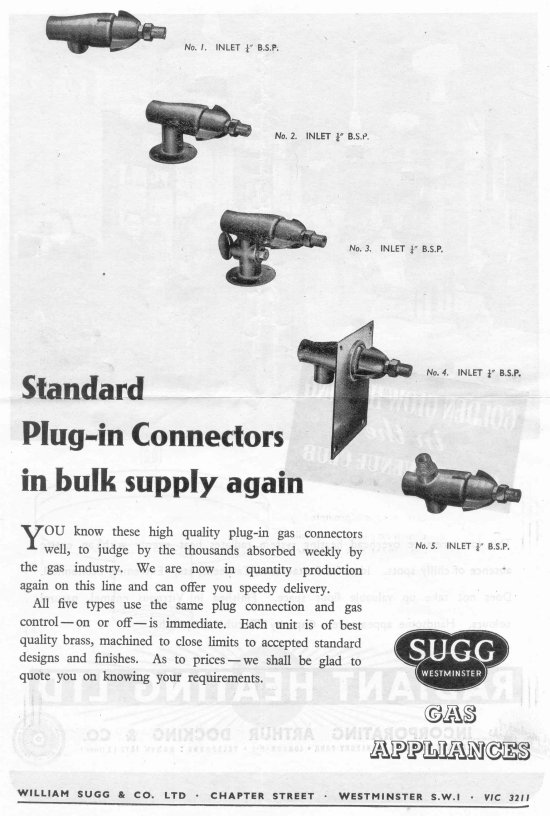 Brasswork Advt 3, Gas Journal June 4 1947 550 w